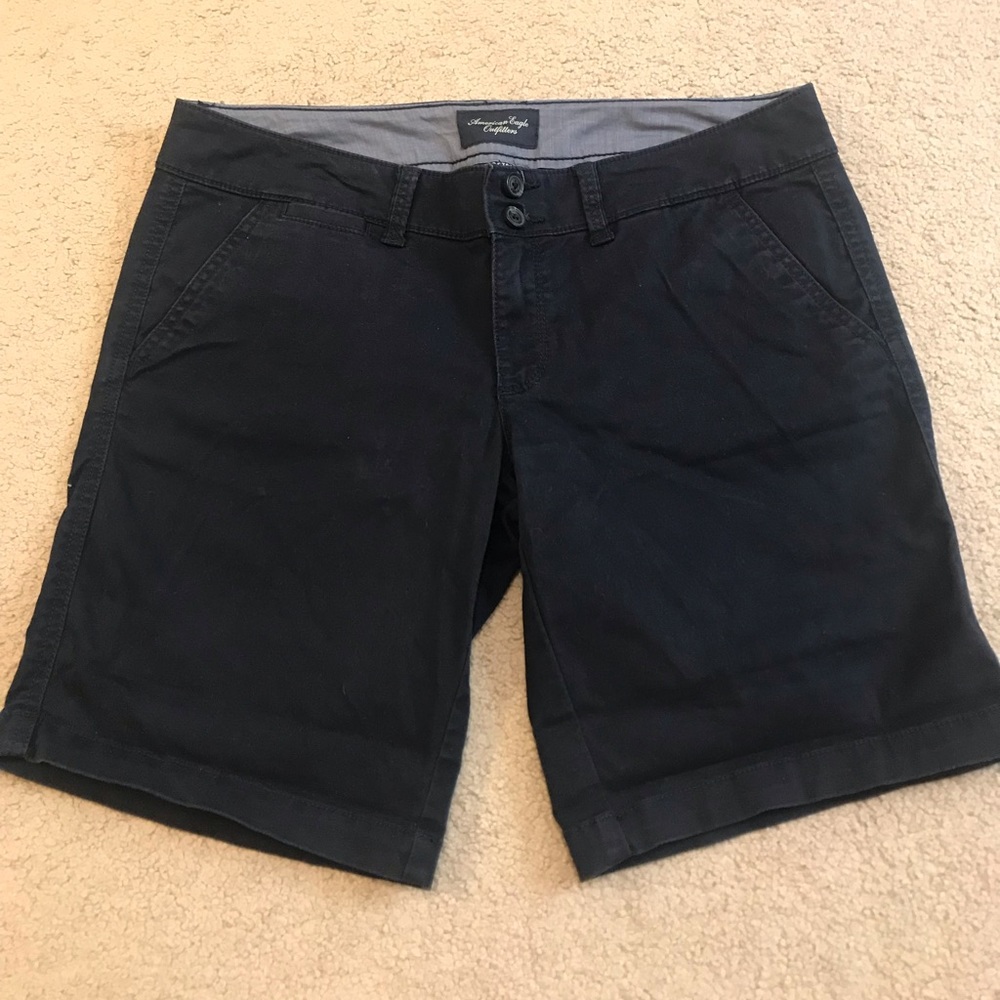American Eagle Navy Bermuda Shorts